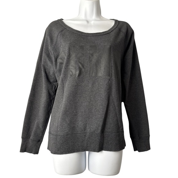 Puma Tops - Puma Sweatshirt Women Medium Gray Dry Cell Crewneck Tonal Logo Athletic